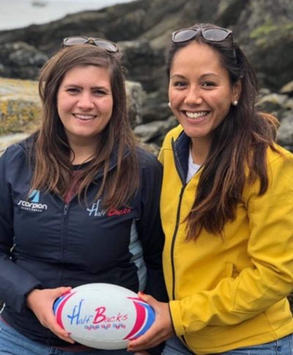New Halfbacks Rugby owners Louise and Nicole