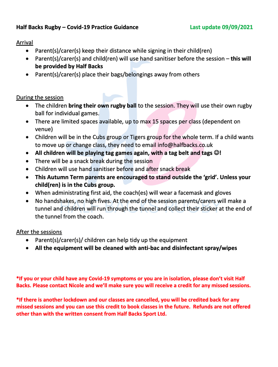 Covid-19 Practice Guidance Autumn Term 2021