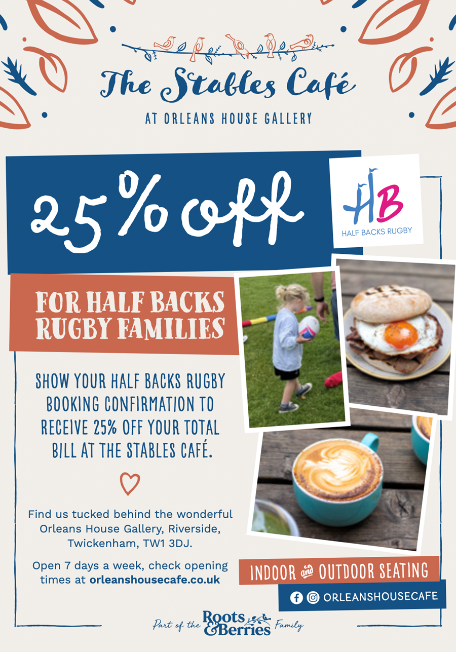 25 % off The Stables Café