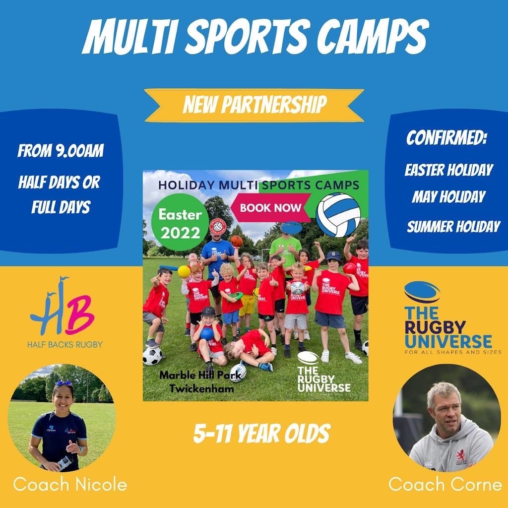 New Partnership with The Rugby Universe - Multi Sports Camps