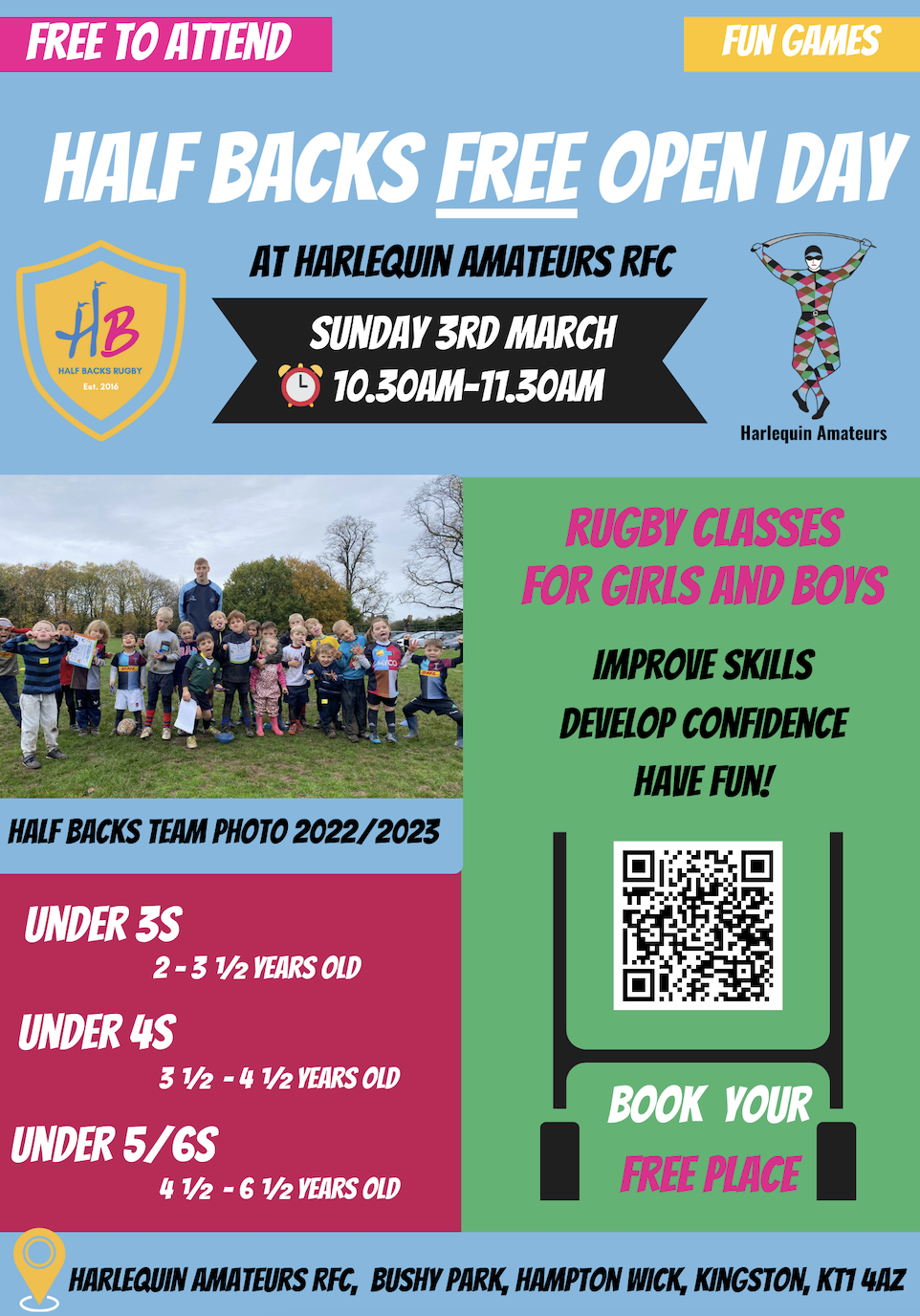 Open Day Harlequin Amateurs 2024