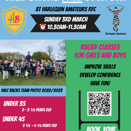 Open Day Harlequin Amateurs 2024